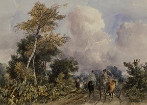 På Deal Road, nær Canterbury, 1800-tallet